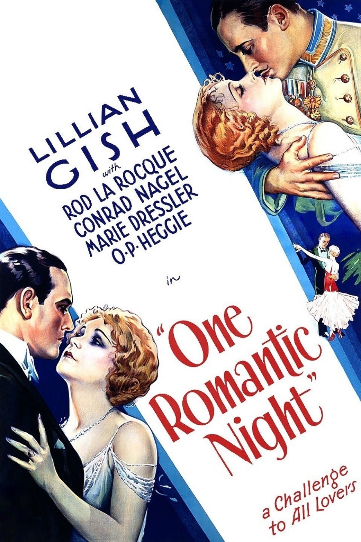 First romance. One Romantic Night 1930. Одна романтическая ночь 1930. One Romantic Night 1930 poster.